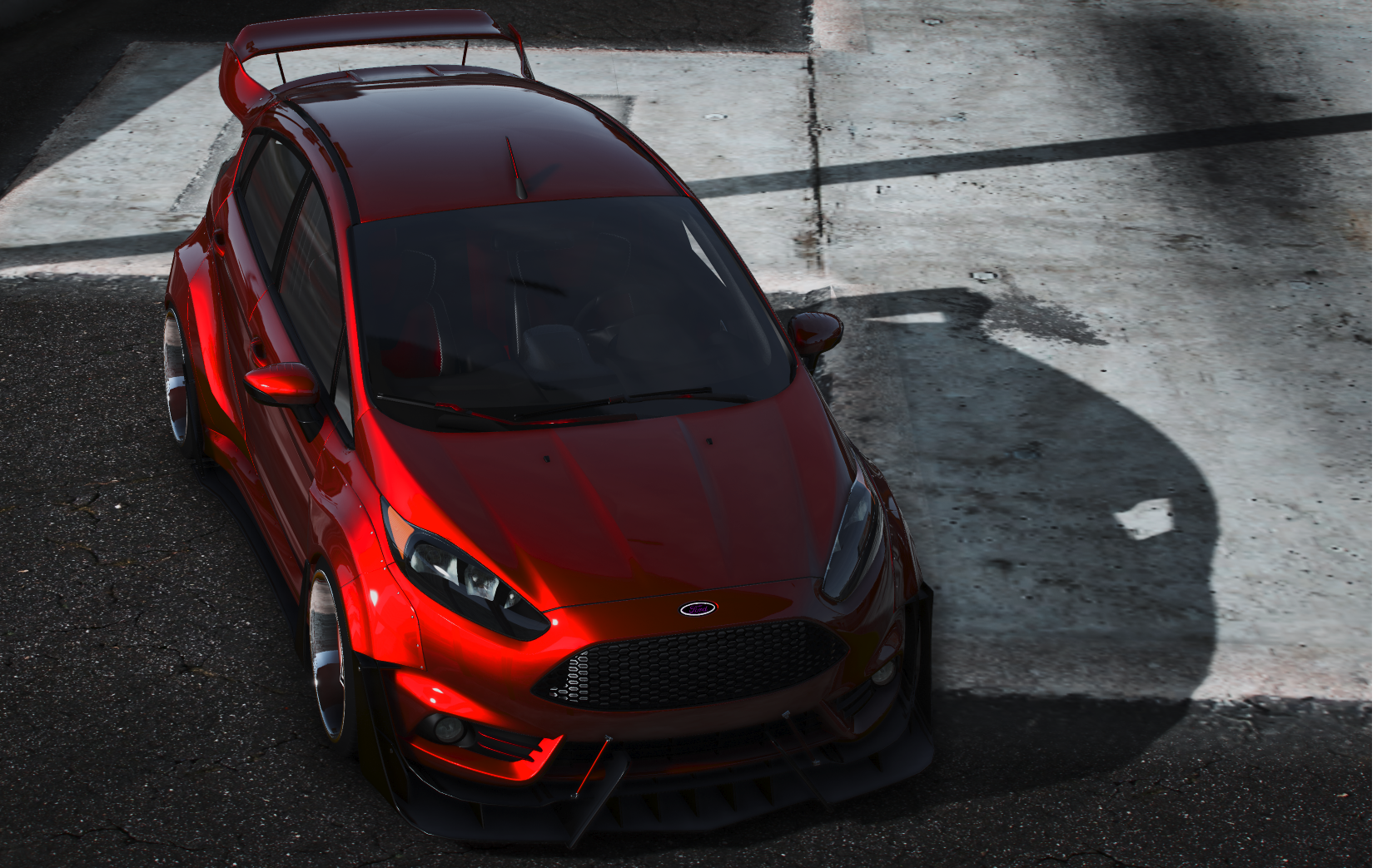 Ford Fiesta ST-3 twin turbo k20 swap