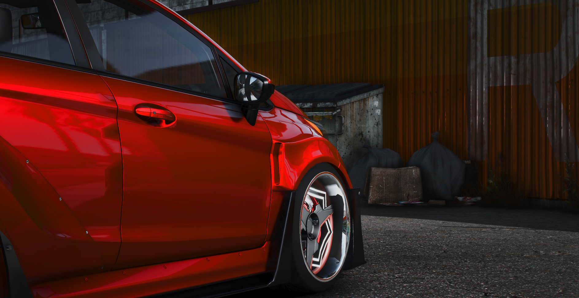 Ford Fiesta ST-3 twin turbo k20 swap