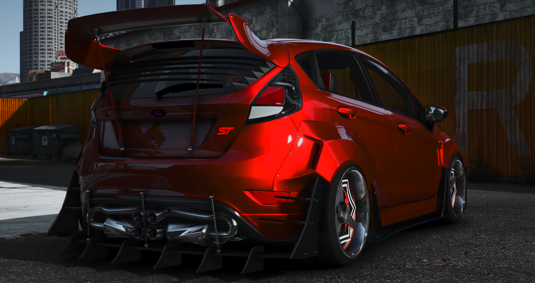 Ford Fiesta ST-3 twin turbo k20 swap