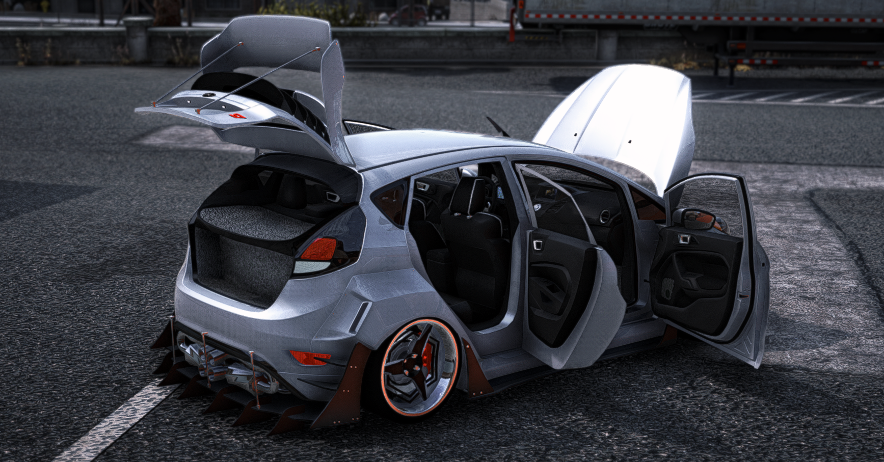 Ford Fiesta ST-3 twin turbo k20 swap